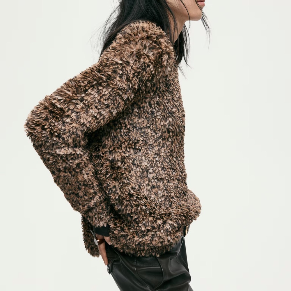 New! H &M brown speckled sweater NWT XXL